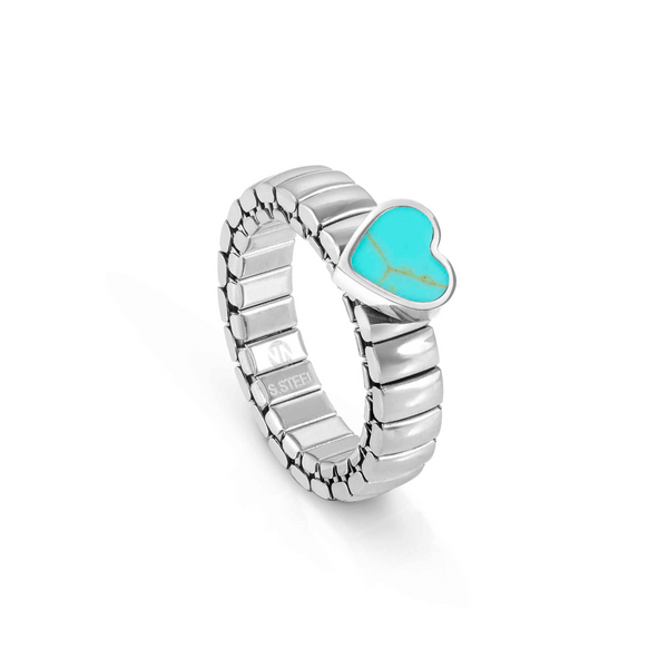 Nomination Extension Life Edition Ring Turquoise Heart