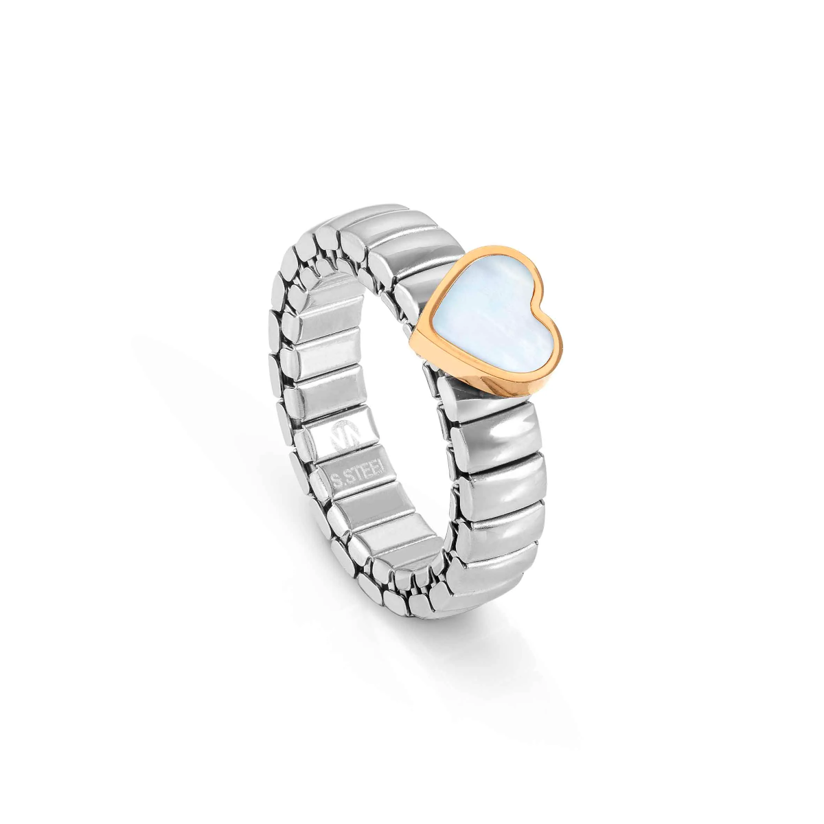 Nomination Extension Life Edition Ring MOP Heart Rose