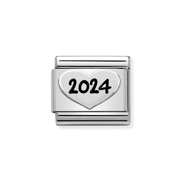 Nomination Classic Link 2024 Heart Charm in Silver