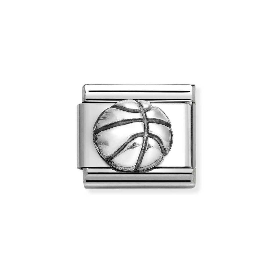 Nomination Classic Link Basketball Charm in Silver