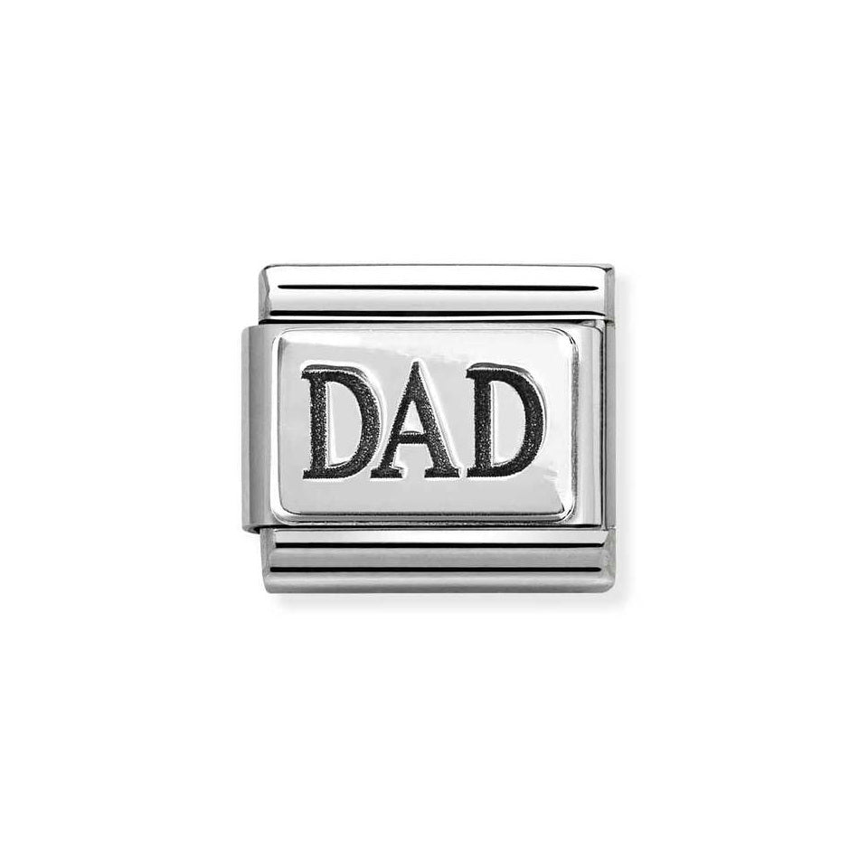Nomination Classic Link Dad Charm in Silver