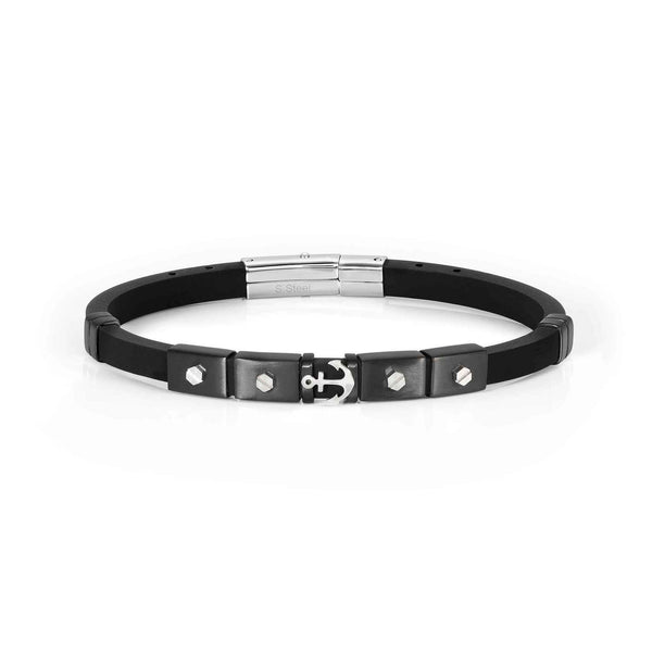 Nomination City New Edition Bracelet Black Steel Anchor