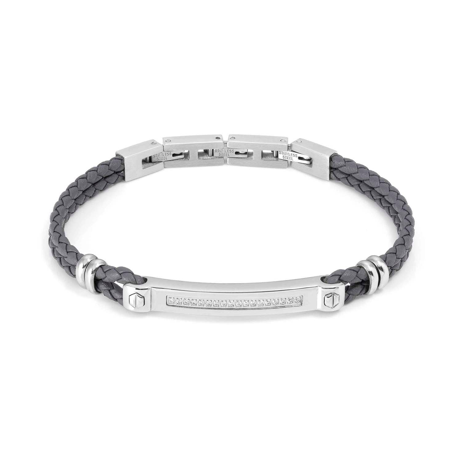 Nomination ManVision CZ Bracelet Grey & White