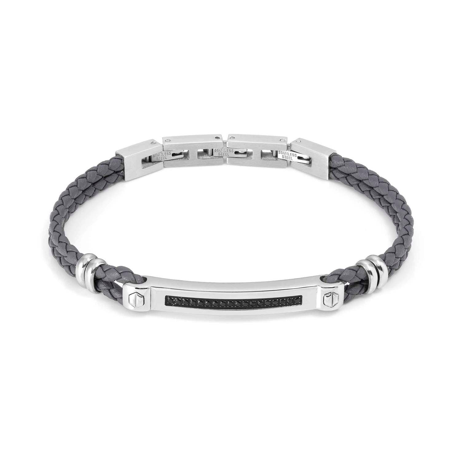 Nomination ManVision CZ Bracelet Grey & Black
