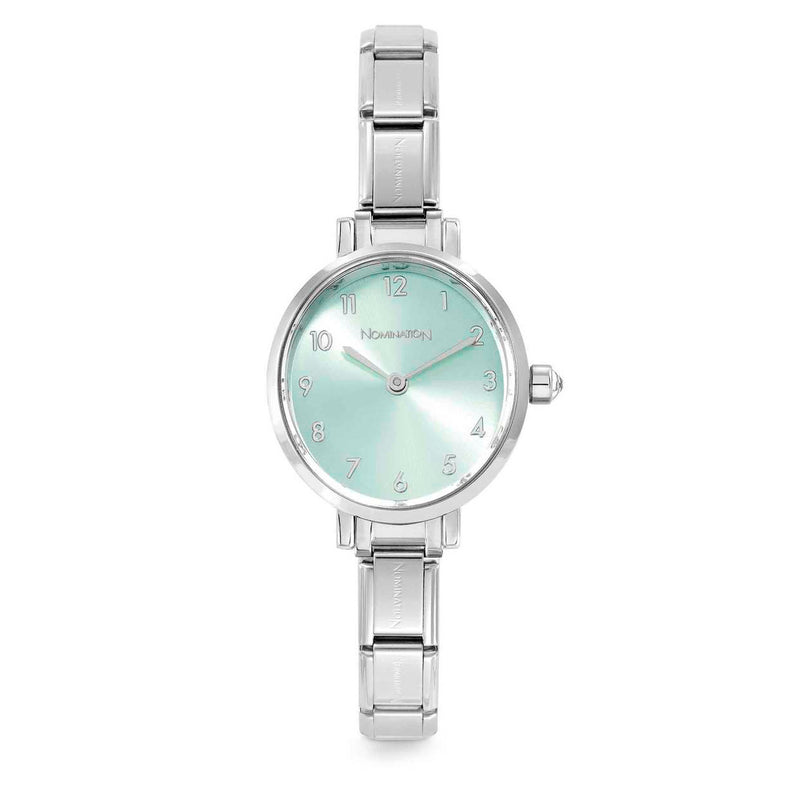 Nomination Paris Oval Watch Green Water in Steel