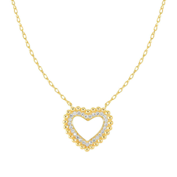 Nomination Lovecloud Heart Necklace with CZ