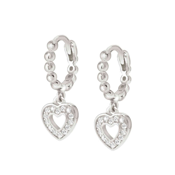 Nomination Lovecloud Heart Drop CZ Earrings
