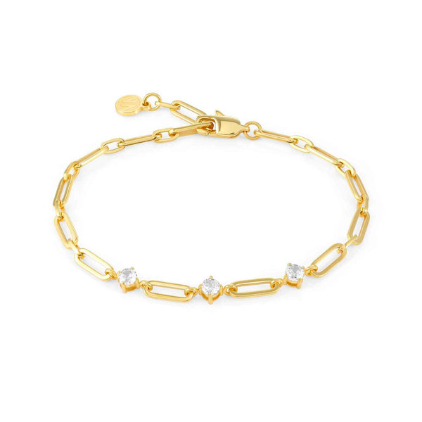 Nomination Chains of Style Bracelet Gold with CZ