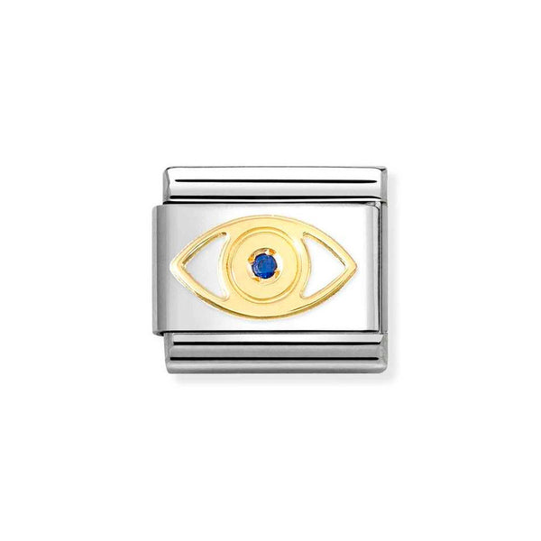 Nomination Classic Link Greek Eye Charm in Gold