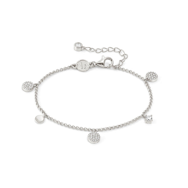 Nomination Lucentissima Round Bracelet in Silver with White CZ