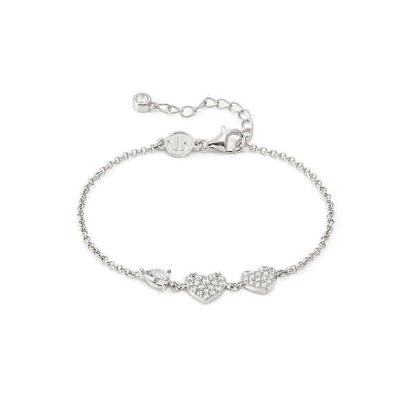 Nomination Lucentissima Heart Bracelet in Silver with CZ