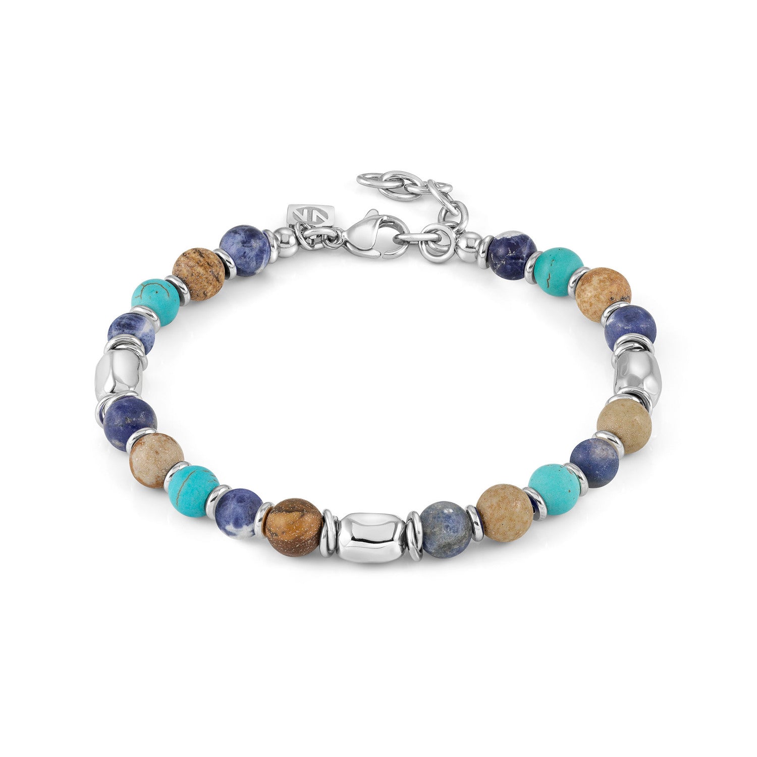Nomination Instinct Style Stones Edition Bracelet Sodalite, Jasper & Turquoise