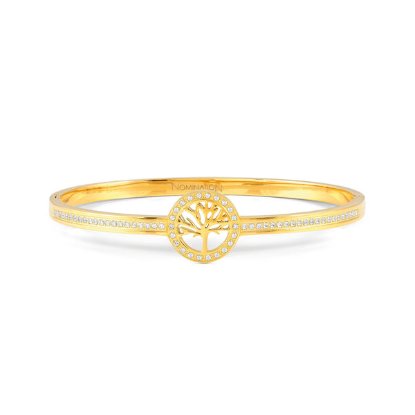 Nomination Pretty Bangles Gold Tree of Life with CZ