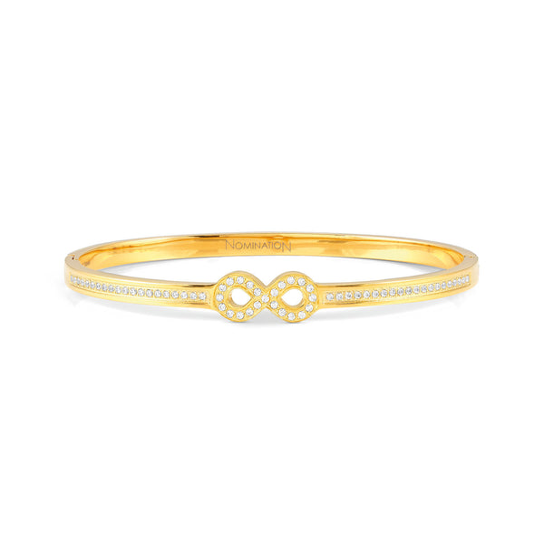 Nomination Pretty Bangles Gold Infinity with CZ