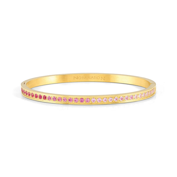 Nomination Pretty Bangles Gold with Pink CZ