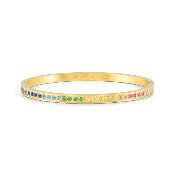 Nomination Pretty Bangles Gold with Mixed CZ