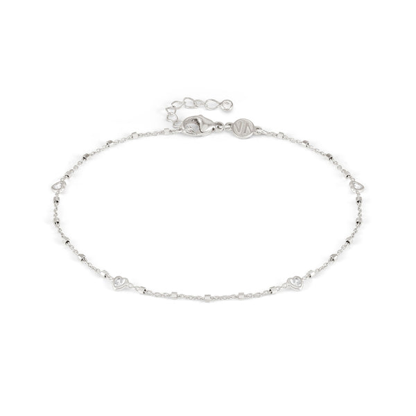 Nomination Anklets Collection Silver, CZ Heart