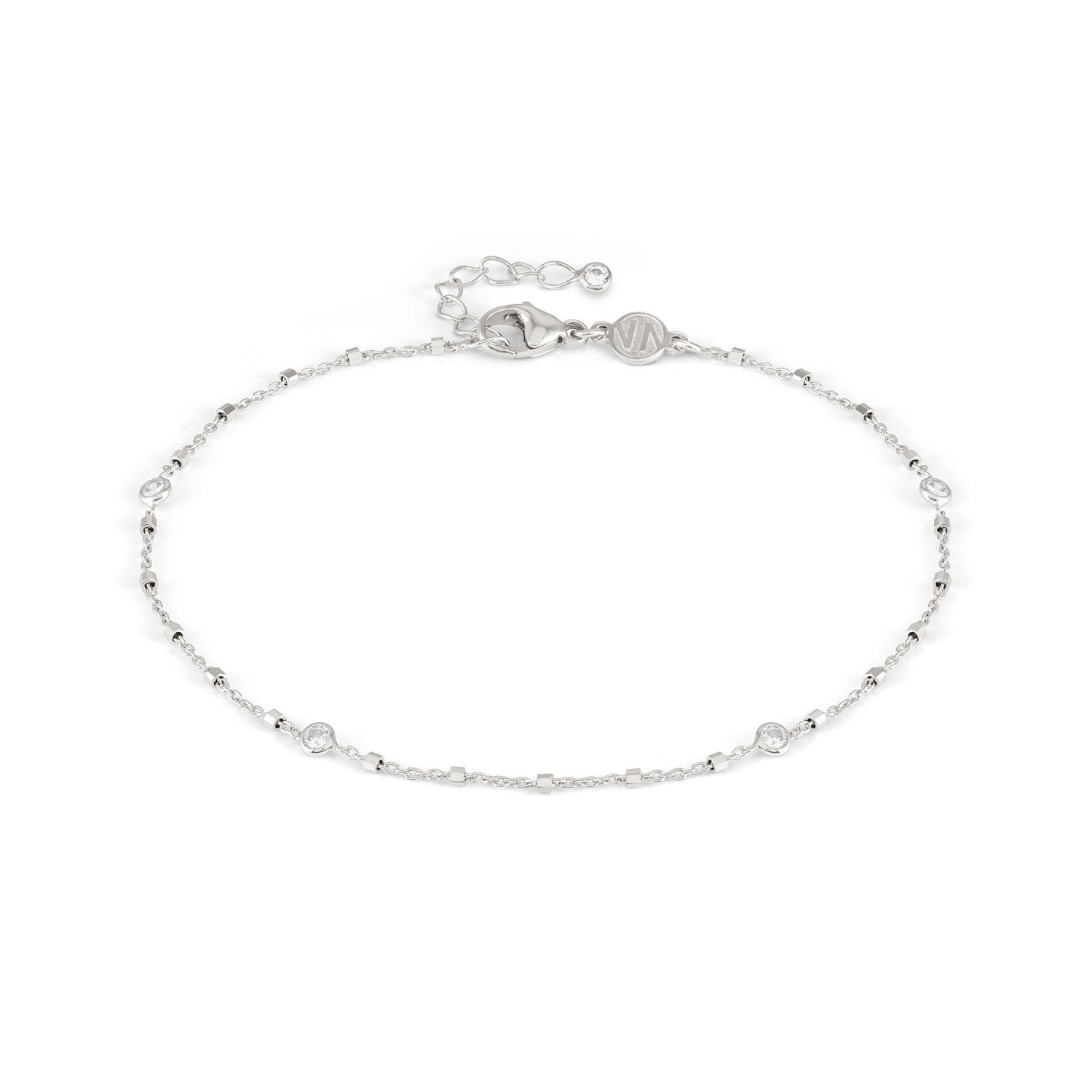 Nomination Anklets Collection Silver, Round CZ