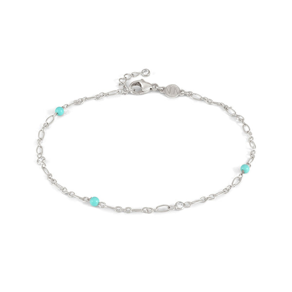 Nomination Anklets Collection Silver, CZ & Turquoise