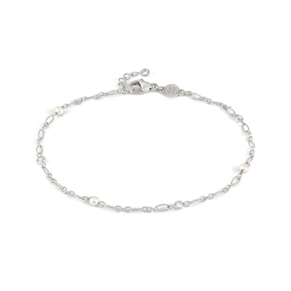 Nomination Anklets Collection Silver, CZ & White Pearl