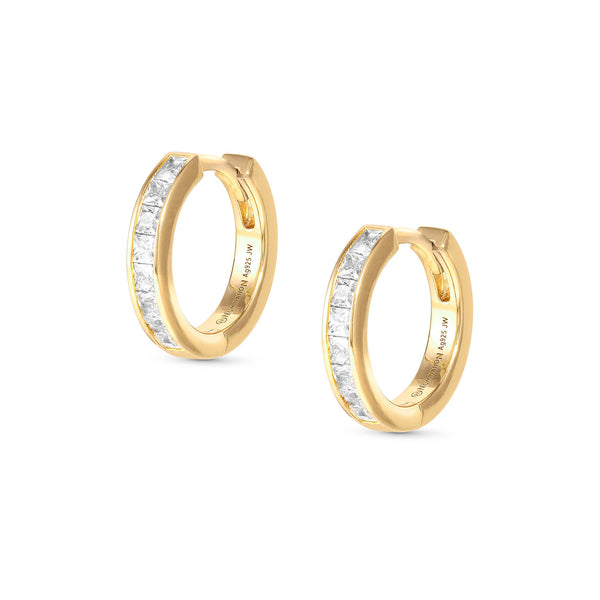 Nomination Carismatica Earrings Yellow Gold with White CZ