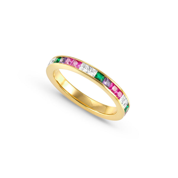 Nomination Carismatica Ring Yellow Gold with Mixed CZ