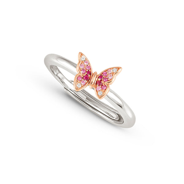 Nomination Crysalis Small Butterfly Ring Silver with Cubic Zirconia