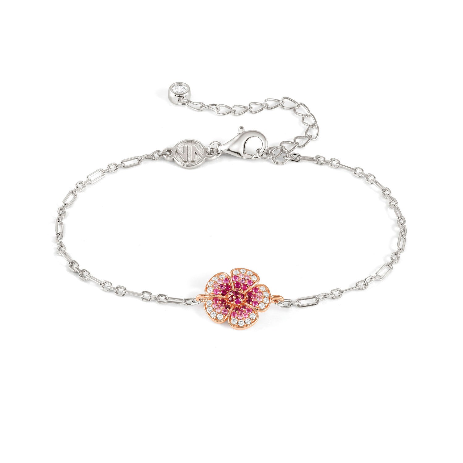 Nomination Crysalis Flower Bracelet Silver with Cubic Zirconia