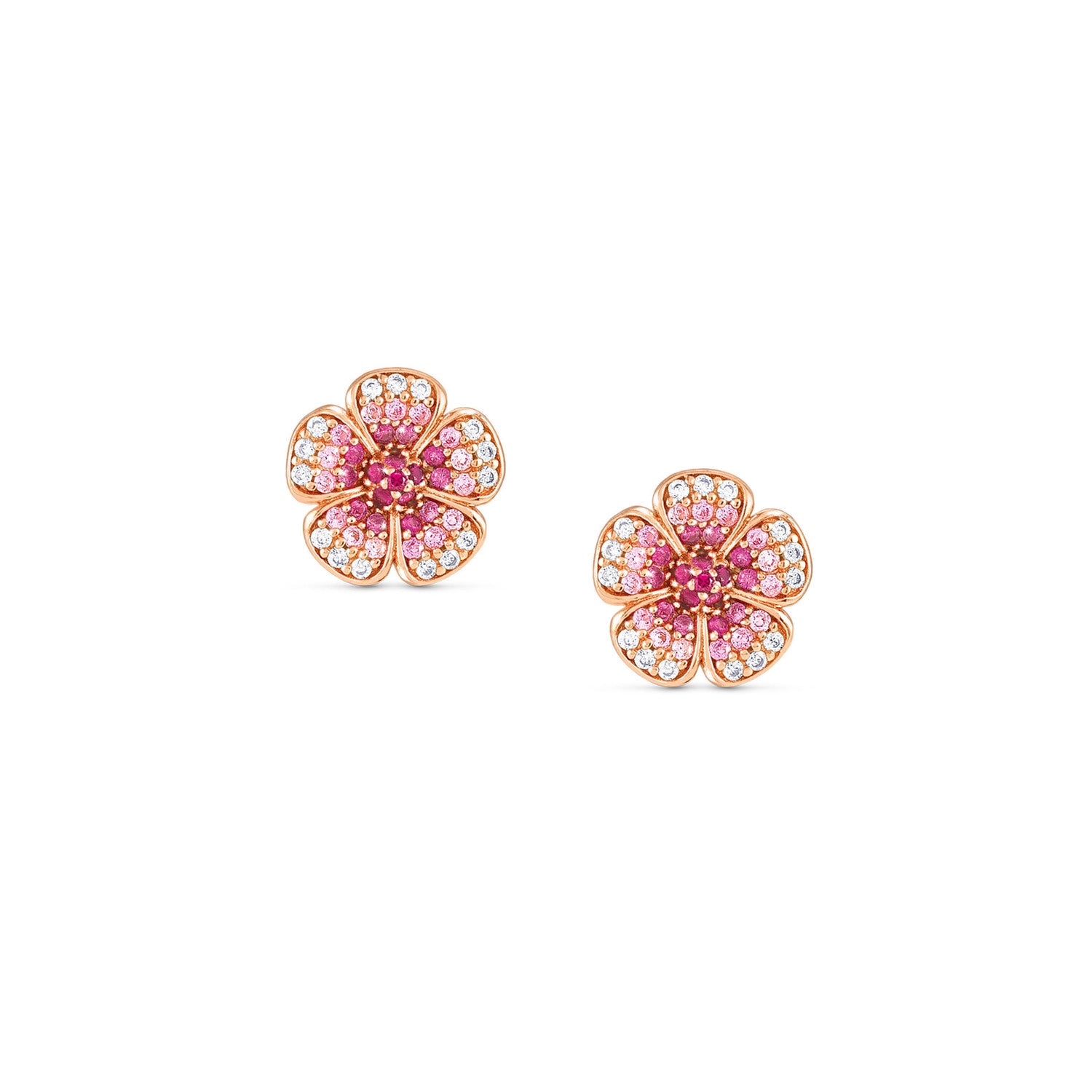 Nomination Crysalis Flower Earrings Silver with Cubic Zirconia