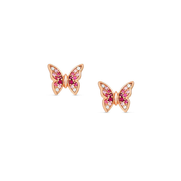 Nomination Crysalis Butterfly Earrings Silver with Cubic Zirconia