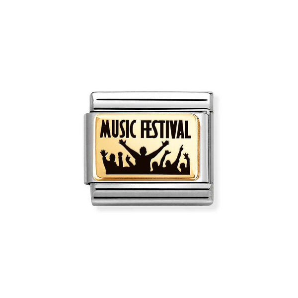 Nomination Classic Link Music Festival Charm in Gold