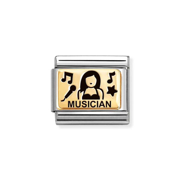 Nomination Classic Link Musician Charm in Gold