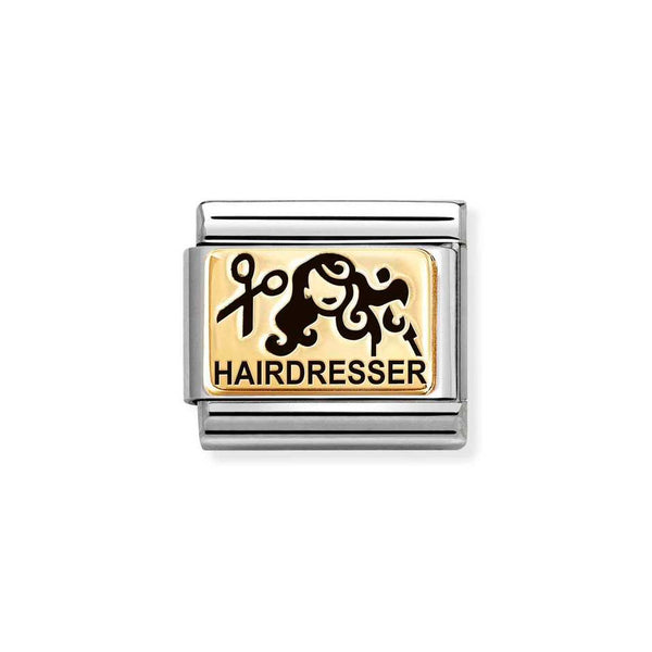 Nomination Classic Link Hairdresser Charm in Gold