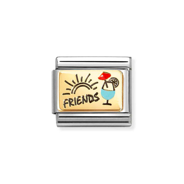 Nomination Classic Link Friends Cocktail Charm in Gold