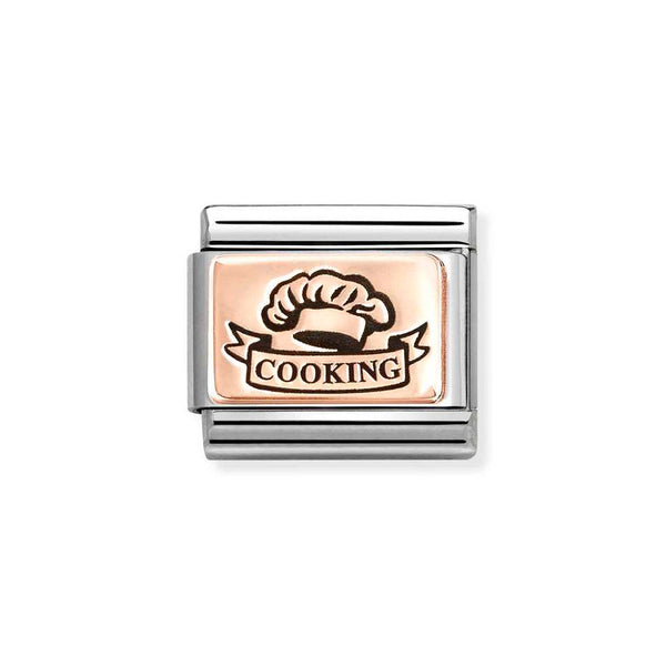 Nomination Classic Link Chefs Hat Charm in Rose Gold