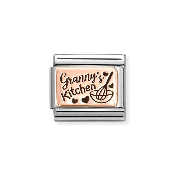 Nomination Classic Link Granny's Kitchen Charm in Rose Gold