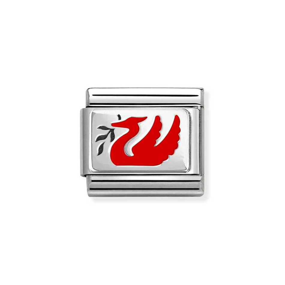 Nomination Classic Link Liver Bird Charm in Silver