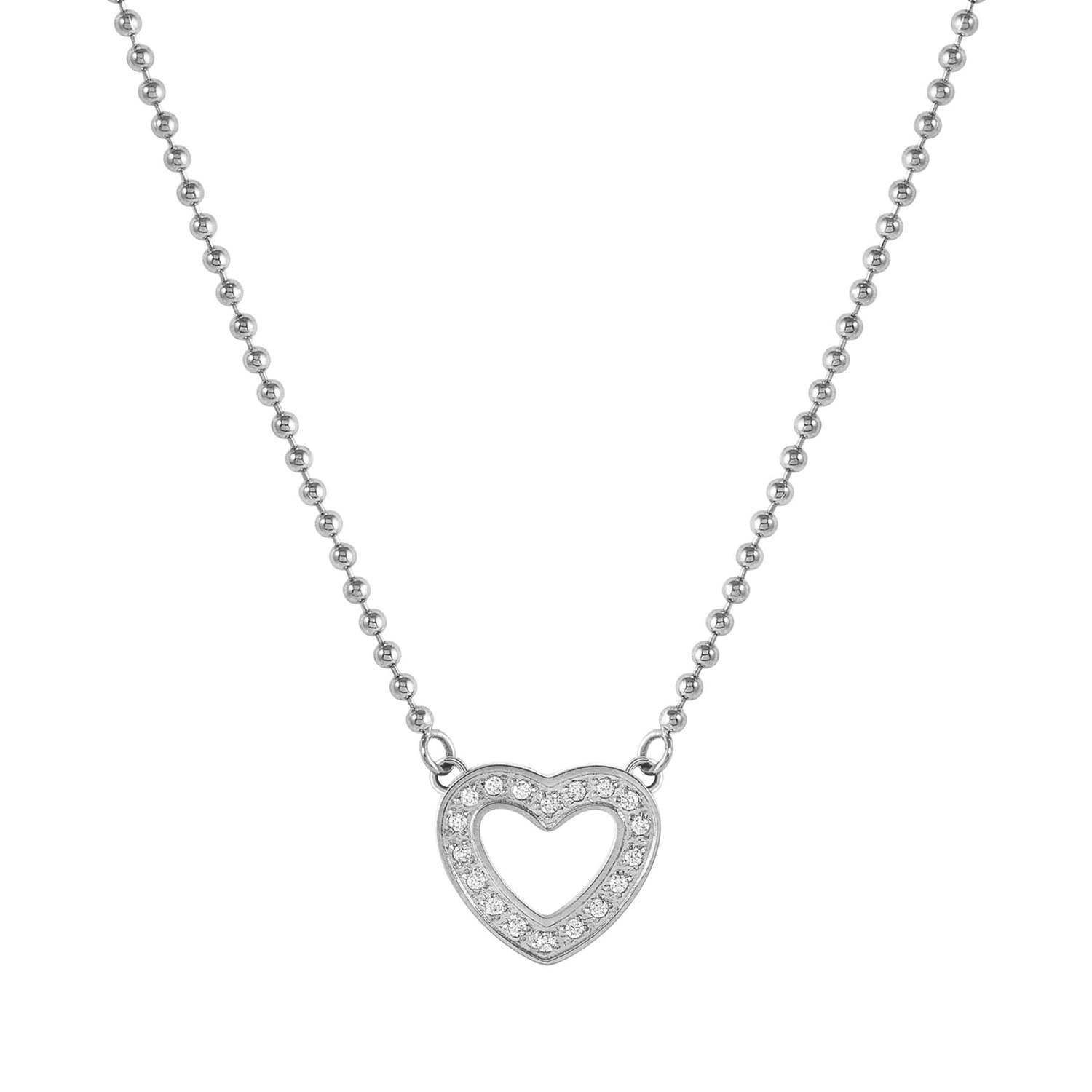Nomination Soffio D'Amore Heart Necklace with CZ