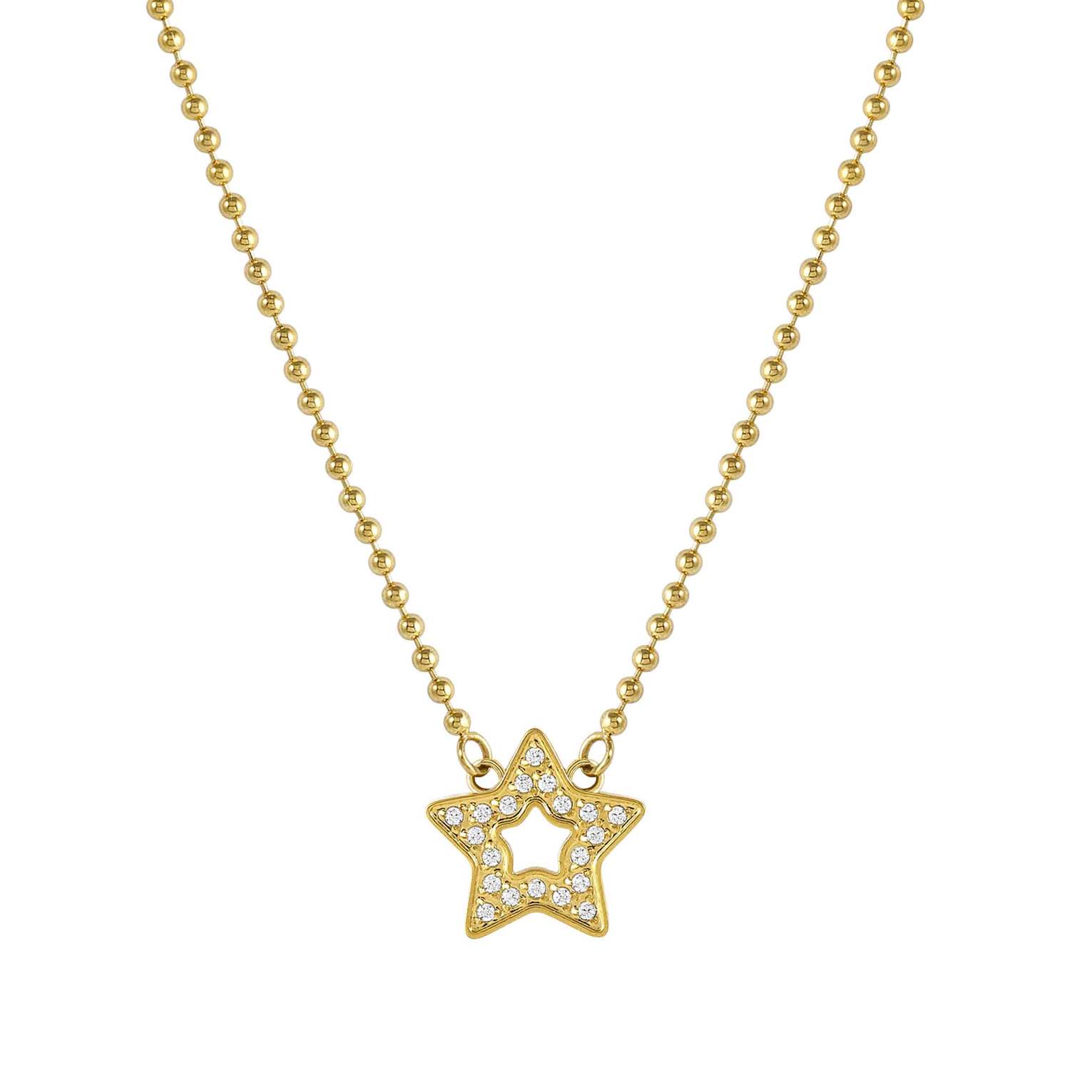 Nomination Soffio D'Amore Star Necklace with CZ