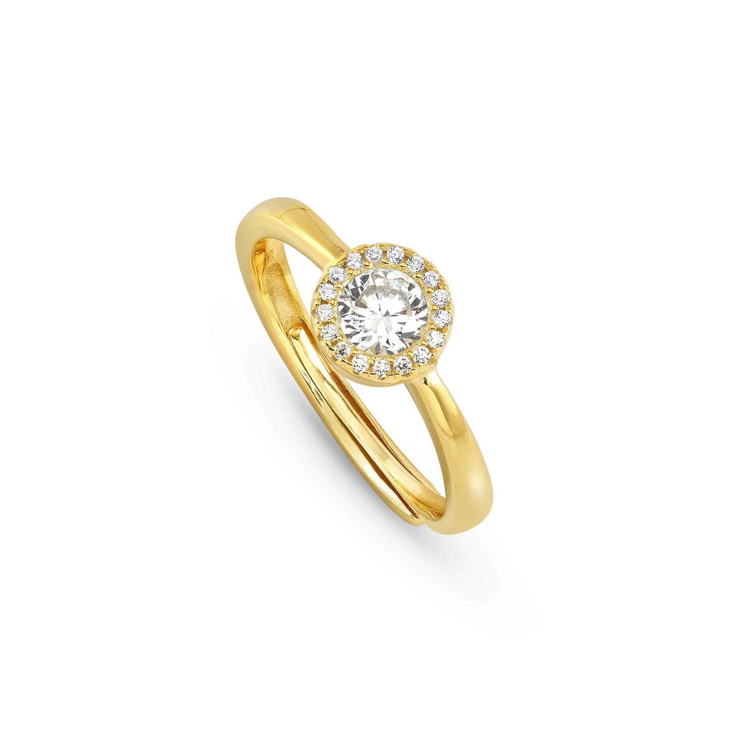 Nomination Seidivina Solitaire CZ Halo Ring