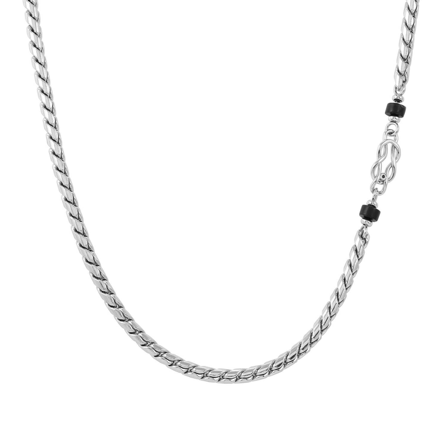 Nomination Atlante Necklace with Knot and Black Agate