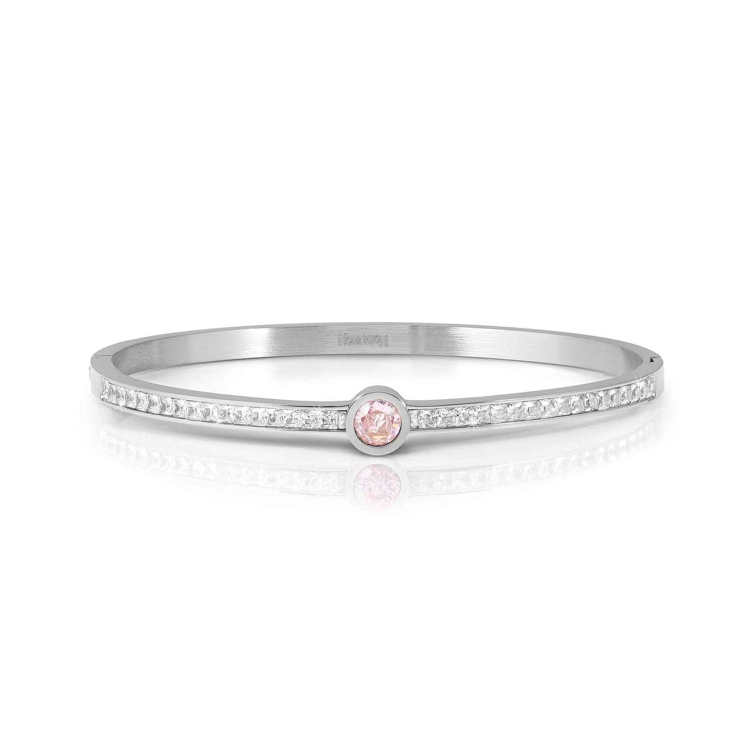 Nomination Pretty Bangles with White & Coloured Stones