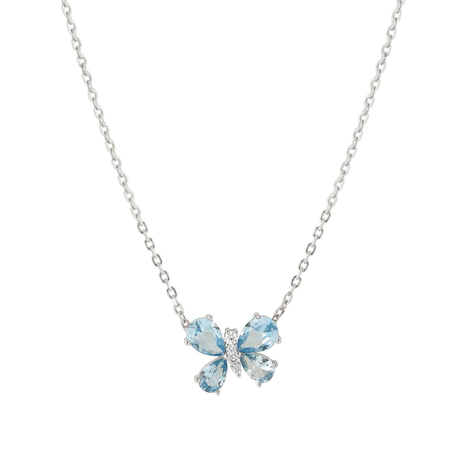 Nomination Shine Me Up Butterfly Necklace with CZ