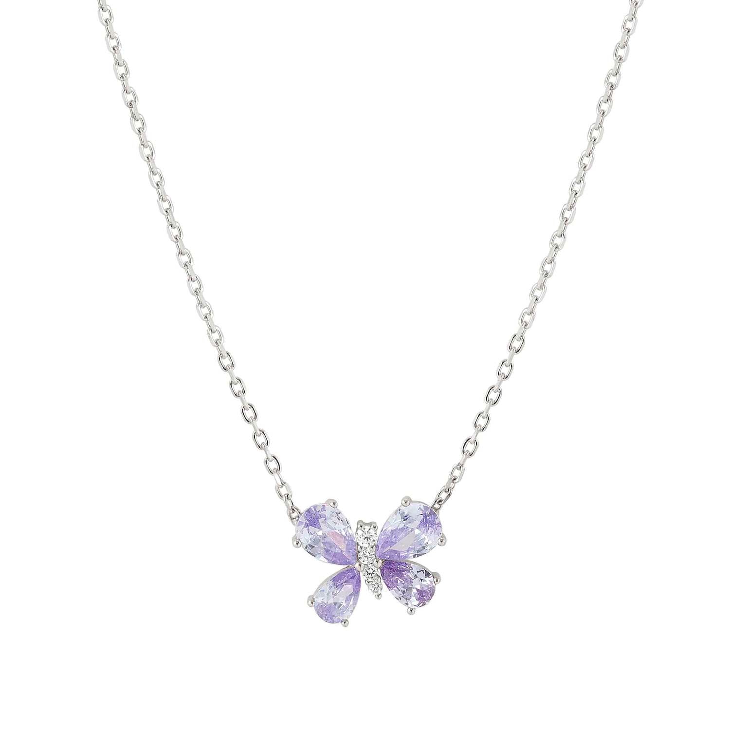 Nomination Shine Me Up Butterfly Necklace with CZ