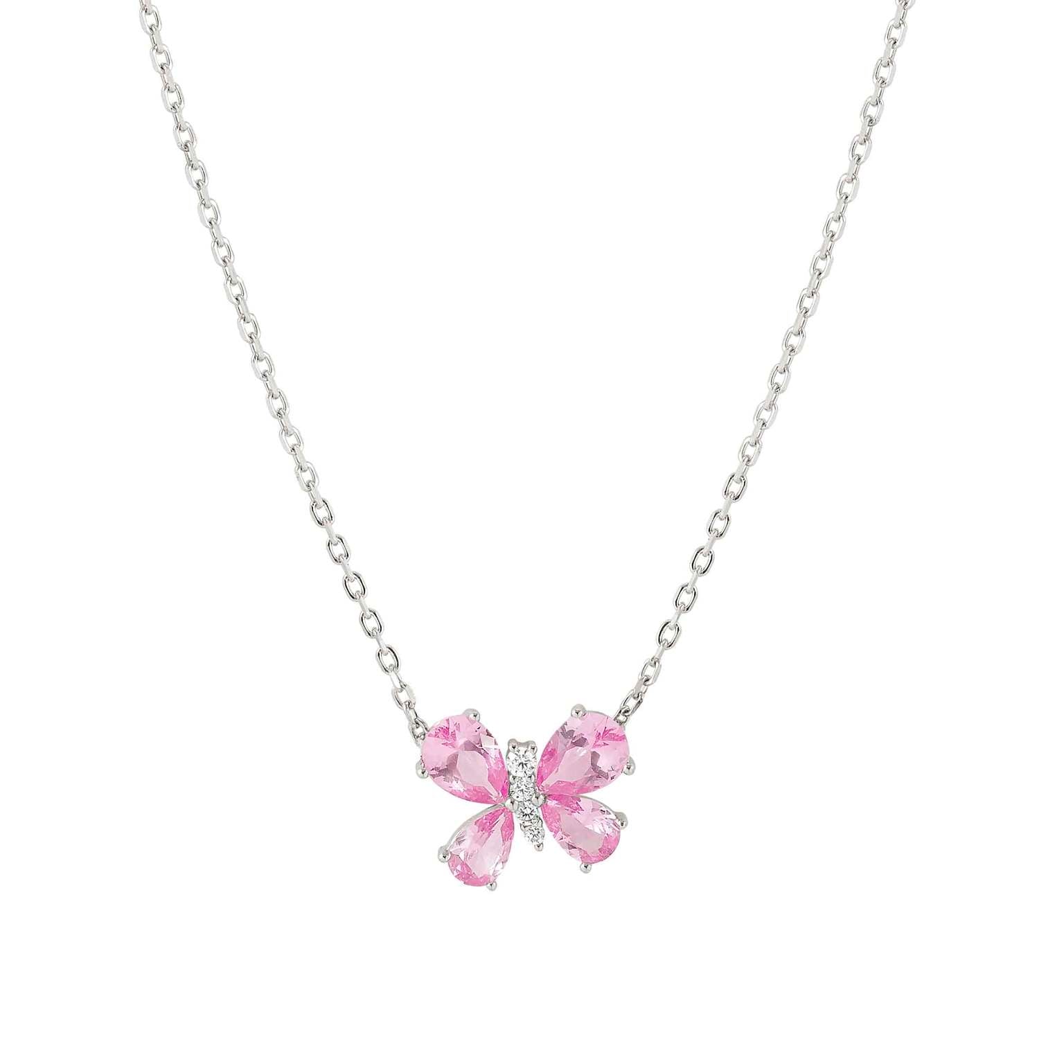 Nomination Shine Me Up Butterfly Necklace with CZ