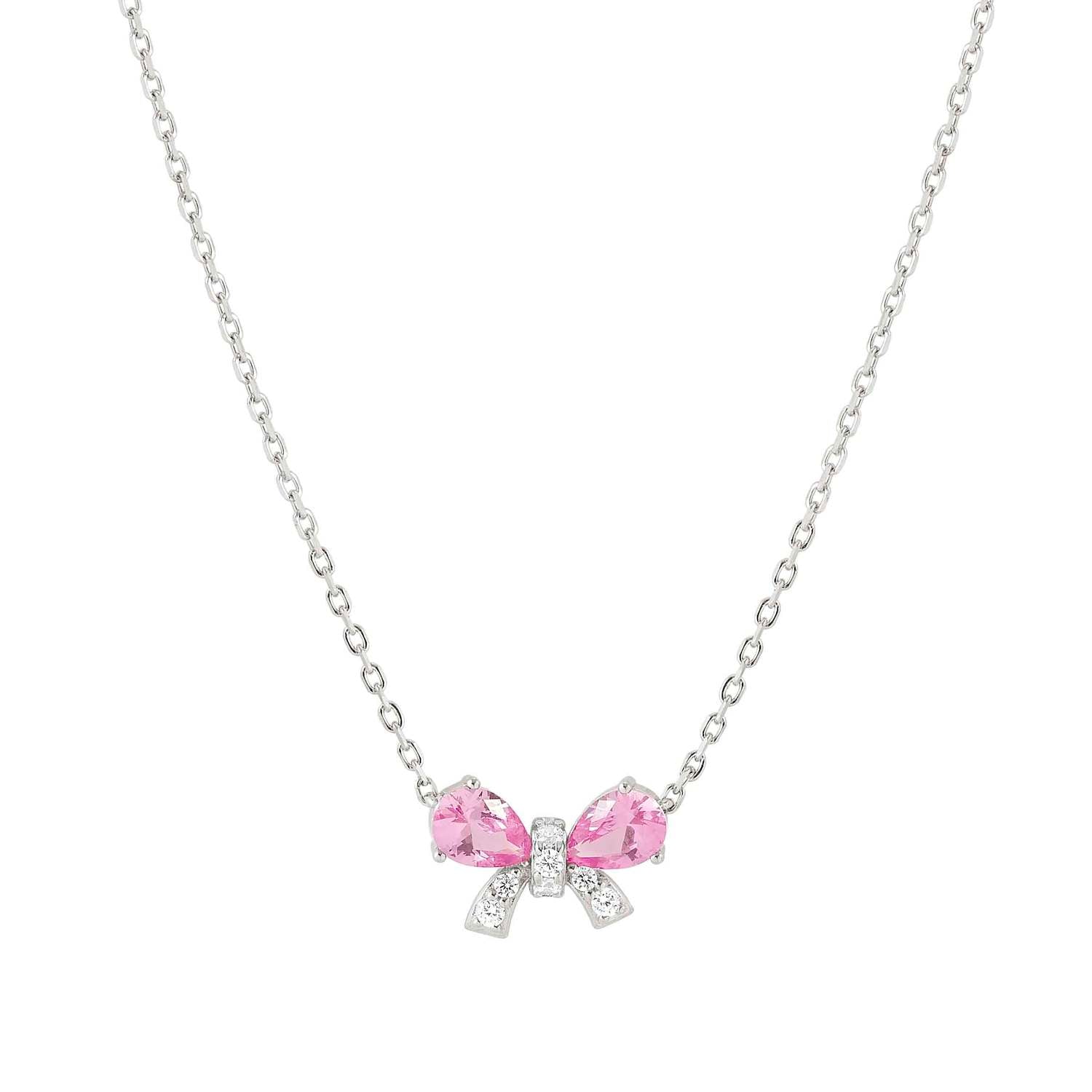 Nomination Shine Me Up Bow Necklace with CZ