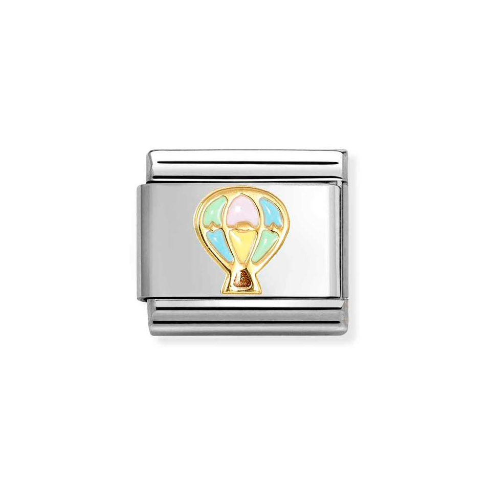 Nomination Classic Link Hot Air Balloon Charm in Gold