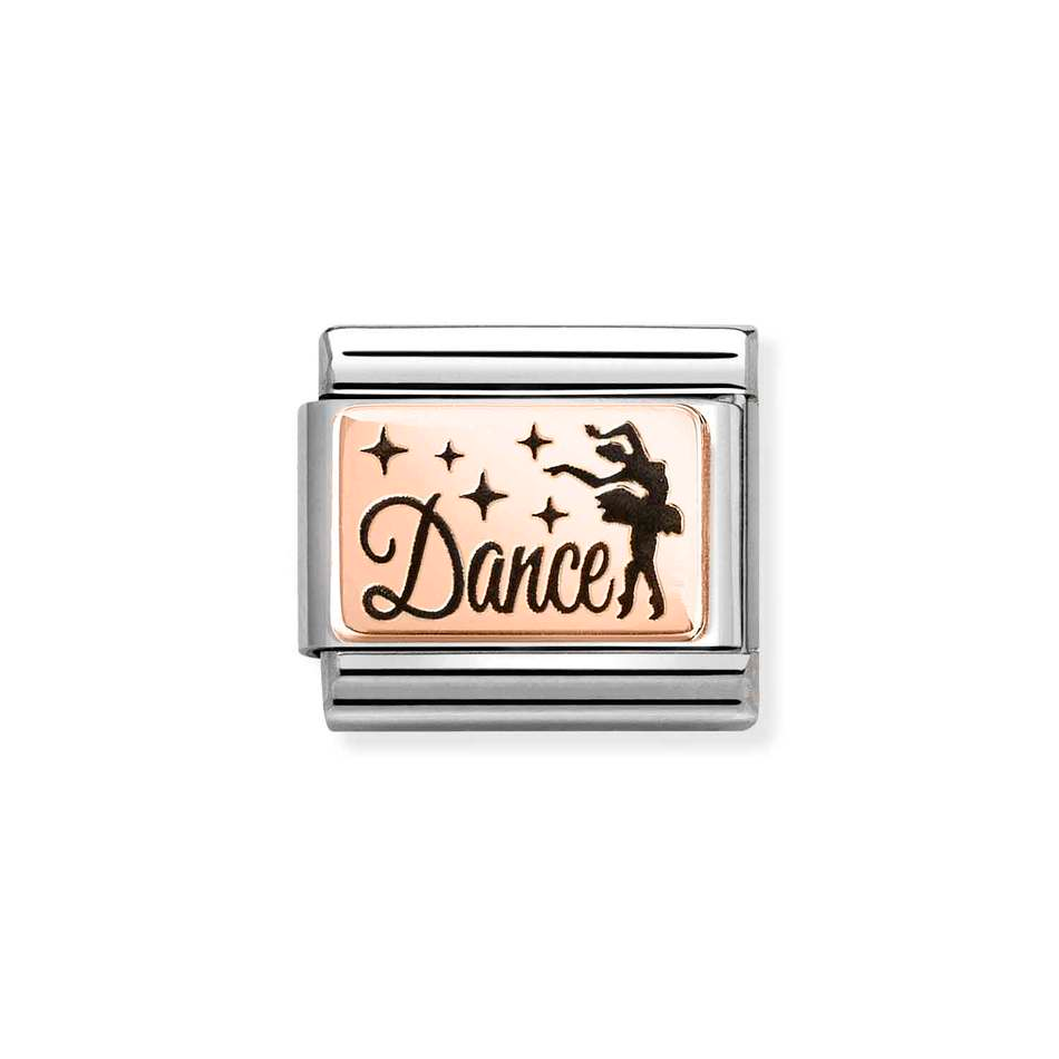Nomination Classic Link Dance Charm in Rose Gold