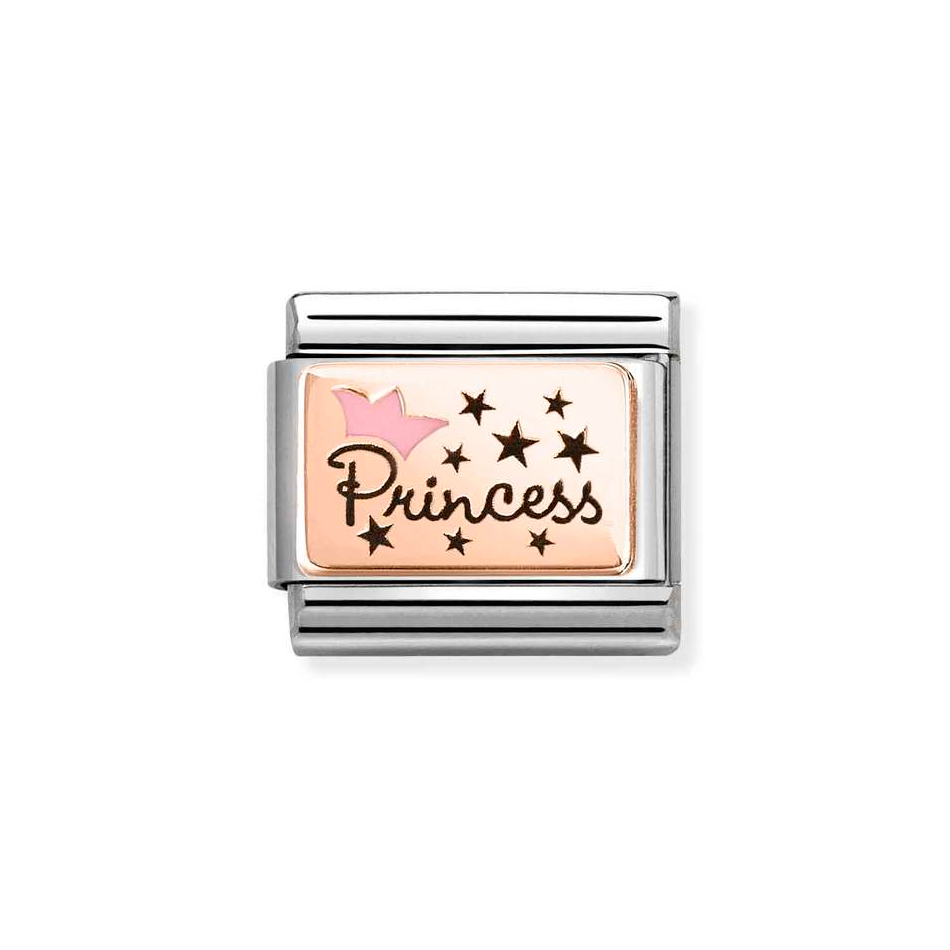 Nomination Classic Link Princess Charm in Rose Gold