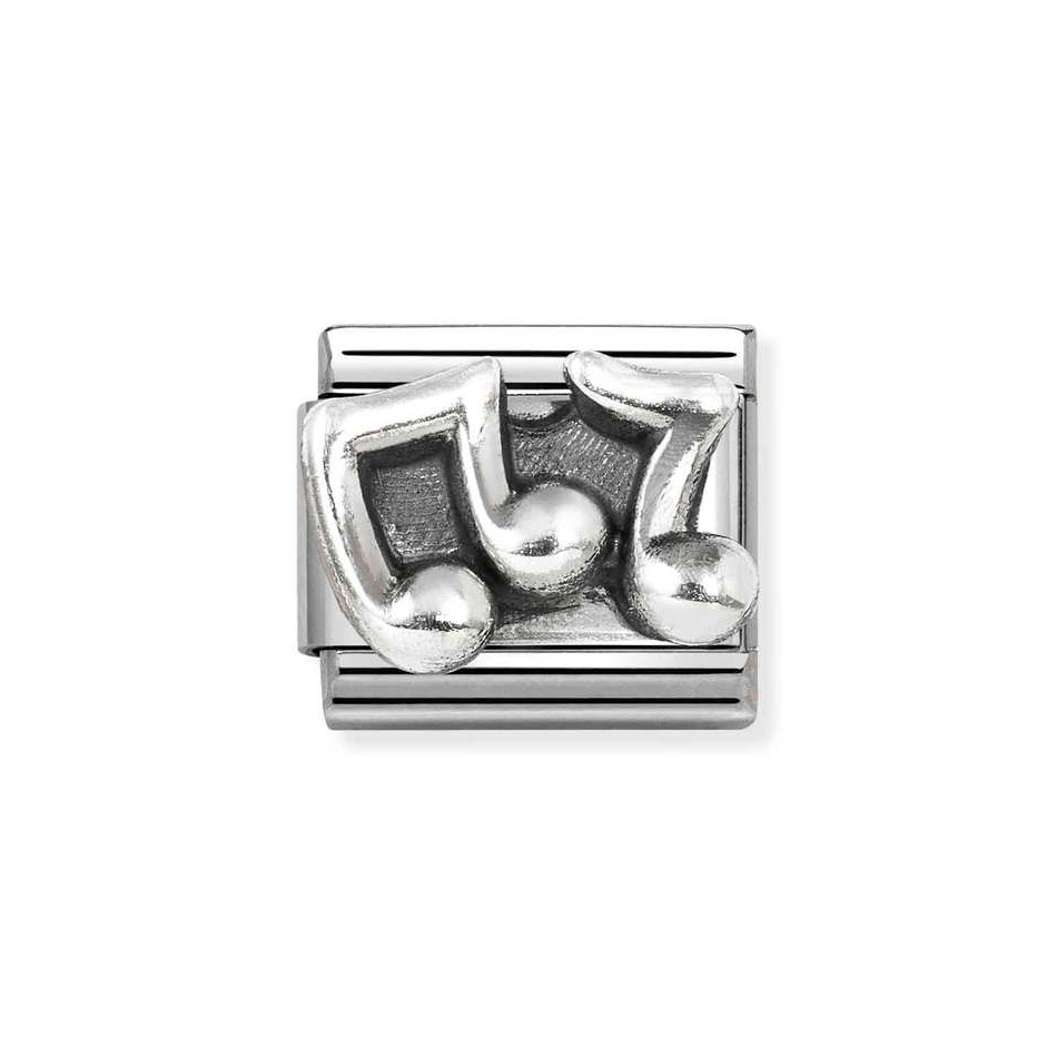 Nomination Classic Link Music Notes Charm in Silver